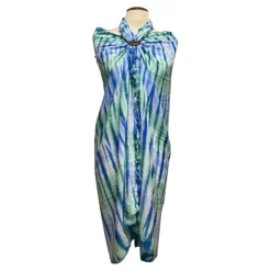 Sarong / pareo - Strandkleding wikkelrok - Groene tie dye