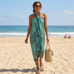Sarong / pareo - Strandkleding wikkelrok - Groen