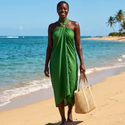 Sarong / pareo - Strandkleding wikkelrok - Groen