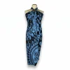 Sarong / pareo - Strandkleding wikkelrok - Zwart / blauw Mandala