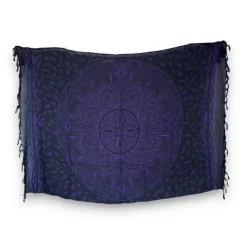 Sarong / pareo - Strandkleding wikkelrok - Paarse mandala