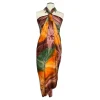 Sarong / pareo - Strandkleding wikkelrok - Tie dye Oranje