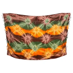 Sarong / pareo - Strandkleding wikkelrok - Tie dye Oranje