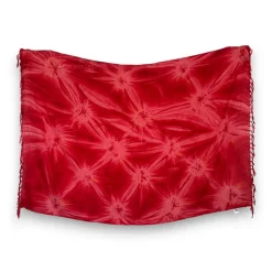 Sarong / pareo - Strandkleding wikkelrok - Tie dye rood