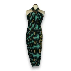 Sarong / pareo - Strandkleding wikkelrok - Pauwgroen