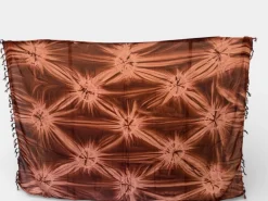 Sarong / pareo - Strandkleding wikkelrok - Bruine tie dye