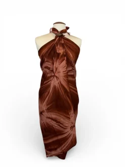 Sarong / pareo - Strandkleding wikkelrok - Bruine tie dye
