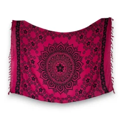Sarong / pareo - Strandkleding wikkelrok - Roze mandala