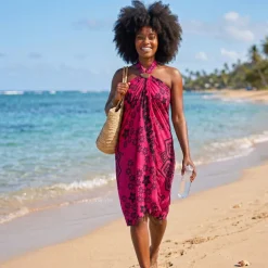 Sarong / pareo - Strandkleding wikkelrok - Roze mandala