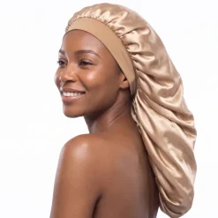 Satijnen Bonnet voor Dreadlocks / Braids / Rasta - Kaki Dreadsock / Satijnen Slaapmuts / Hair Bonnet