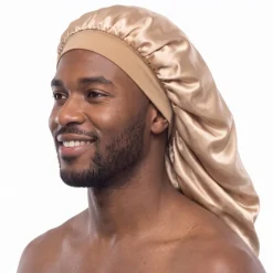 Satijnen Bonnet voor Dreadlocks / Braids / Rasta - Kaki Dreadsock / Satijnen Slaapmuts / Hair Bonnet
