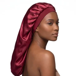 Satijnen Bonnet voor Dreadlocks / Braids / Rasta - Rode Dreadsock / Satijnen Slaapmuts / Hair Bonnet