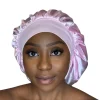 Satijnen Haar Bonnet - Roze (Satijnen Slaapmuts )
