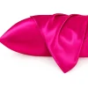Satijnen kussensloop Fuchsia 60 x 70 cm hoofdkussen formaat - Satin pillow case / Zijdezachte kussensloop van satijn