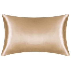 Satijnen kussensloop Licht Kaki 60 x 70 cm hoofdkussen formaat - Satin pillow case / Zijdezachte kussensloop van satijn