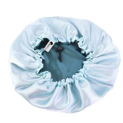SATIN SET - Bescherm je haar & huid - Teal Satijnen Slaapmuts + Satijnen kussensloop + Scrunchie