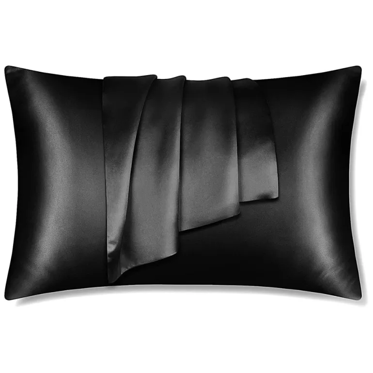 SATIN SET - Bescherm je haar & huid - Zwarte Satijnen Slaapmuts + Satijnen kussensloop + Scrunchie