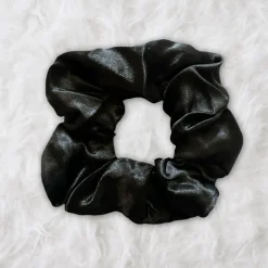 SATIN SET - Bescherm je haar & huid - Zwarte Satijnen Slaapmuts + Satijnen kussensloop + Scrunchie