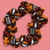 Scrunchie Afrikaanse print - Haaraccessoire - Bruin Bogolan