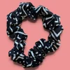 Scrunchie Afrikaanse print - Haaraccessoire - Zwart Wit Bogolan X