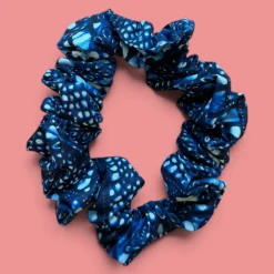 Scrunchie Afrikaanse print - Haaraccessoire - Blauw Pattern