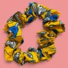 Scrunchie Afrikaanse print - Haaraccessoire - Geel Blauw