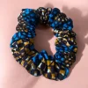 Scrunchie Afrikaanse print - Haaraccessoire - Blauw dotted