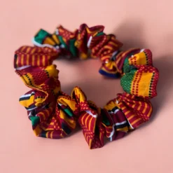 Scrunchie Afrikaanse print - Haaraccessoire - Kente Oranje