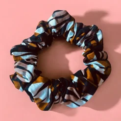 Scrunchie Afrikaanse print - Haaraccessoire - Bruin