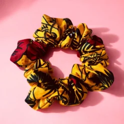 Scrunchie Afrikaanse print - Haaraccessoire - Geel