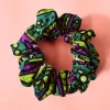 Scrunchie Afrikaanse print - Haaraccessoire - Groen mix