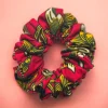 Scrunchie Afrikaanse print - Haaraccessoire - Rood