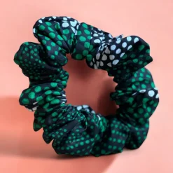 Scrunchie Afrikaanse print - XL Haaraccessoire - Groen