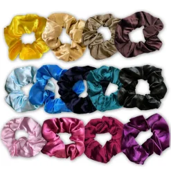 Scrunchie Satijn - Volwassenen Haaraccessoire - 13 Scrunchies - Voordeelverpakking