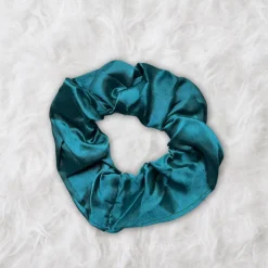 Scrunchie Satijn - Volwassenen Haaraccessoire - Teal