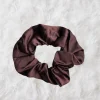 Scrunchie Satijn - Volwassenen Haaraccessoire - Bruin