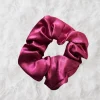 Scrunchie Satijn - Volwassenen Haaraccessoire - Bordeaux licht