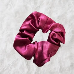 Scrunchie Satijn - Volwassenen Haaraccessoire - Bordeaux licht