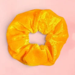 Scrunchie Velvet - Volwassenen Haaraccessoire - Geel