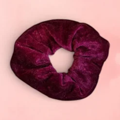 Scrunchie Velvet - Volwassenen Haaraccessoire - Bordeaux