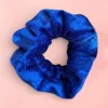 Scrunchie Velvet - Volwassenen Haaraccessoire - Blauw