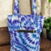 Shopper tas met Afrikaanse print - Blauwe Tie Dye - Herbruikbare Boodschappentas van katoen