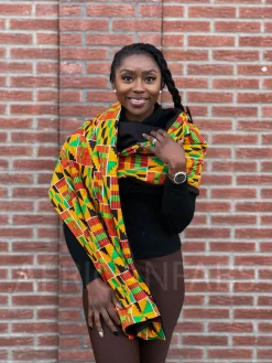 SJAAL & SOK SET - Afrikaanse print kente Winter Sjaal + Sokken