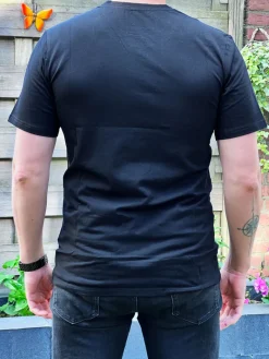 T-shirt met Afrikaanse print details - kente band