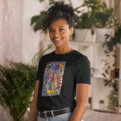 T-shirt Unisex - STEUN EEN GOED DOEL - Kunst uit Zuid-Afrika SA01 (Meerdere kleuren)