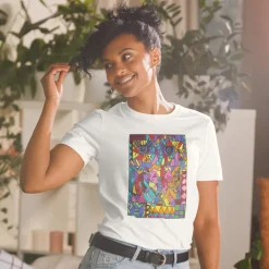 T-shirt Unisex - STEUN EEN GOED DOEL - Kunst uit Zuid-Afrika SA01 (Meerdere kleuren)