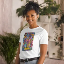 T-shirt Unisex - STEUN EEN GOED DOEL - Kunst uit Zuid-Afrika SA01 (Meerdere kleuren)