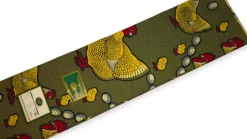 VLISCO stof Hollandais Afrikaanse Wax print - Geel Rood Happy family VL0H628