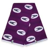 VLISCO stof Hollandais Afrikaanse Wax print - Paarse Speedbird