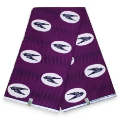 VLISCO stof Hollandais Afrikaanse Wax print - Paarse Speedbird